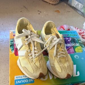 Nike Yellow and Tan Women's Athletic Shoes